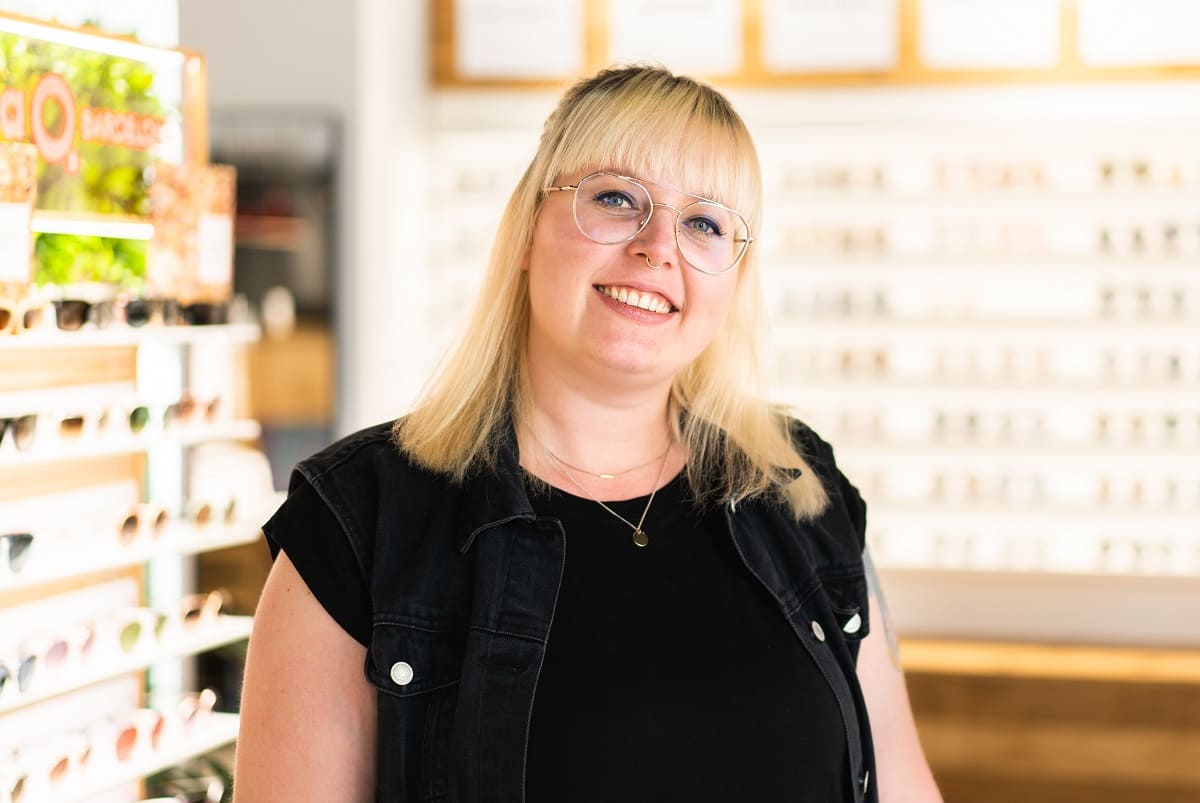 Katharina Flagner Augenoptikerin bei Gronde in Augsburg am Hauptbahnhof